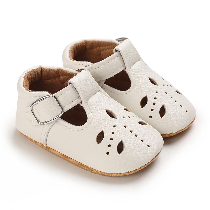 Pantofi pentru nou-născut Bebeluși Fete Classic Love Heart Talpă din cauciuc Anti-alunecare PU Pantofi de rochie First Walker Toddler Patuț