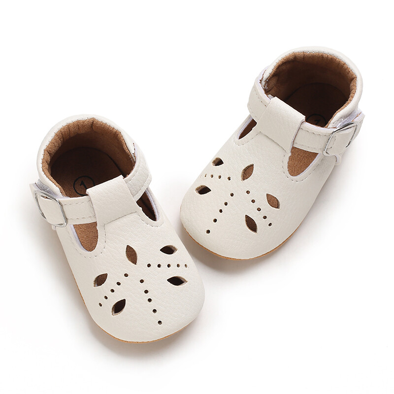 Pantofi pentru nou-născut Bebeluși Fete Classic Love Heart Talpă din cauciuc Anti-alunecare PU Pantofi de rochie First Walker Toddler Patuț