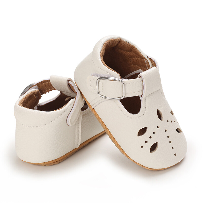 Pantofi pentru nou-născut Bebeluși Fete Classic Love Heart Talpă din cauciuc Anti-alunecare PU Pantofi de rochie First Walker Toddler Patuț