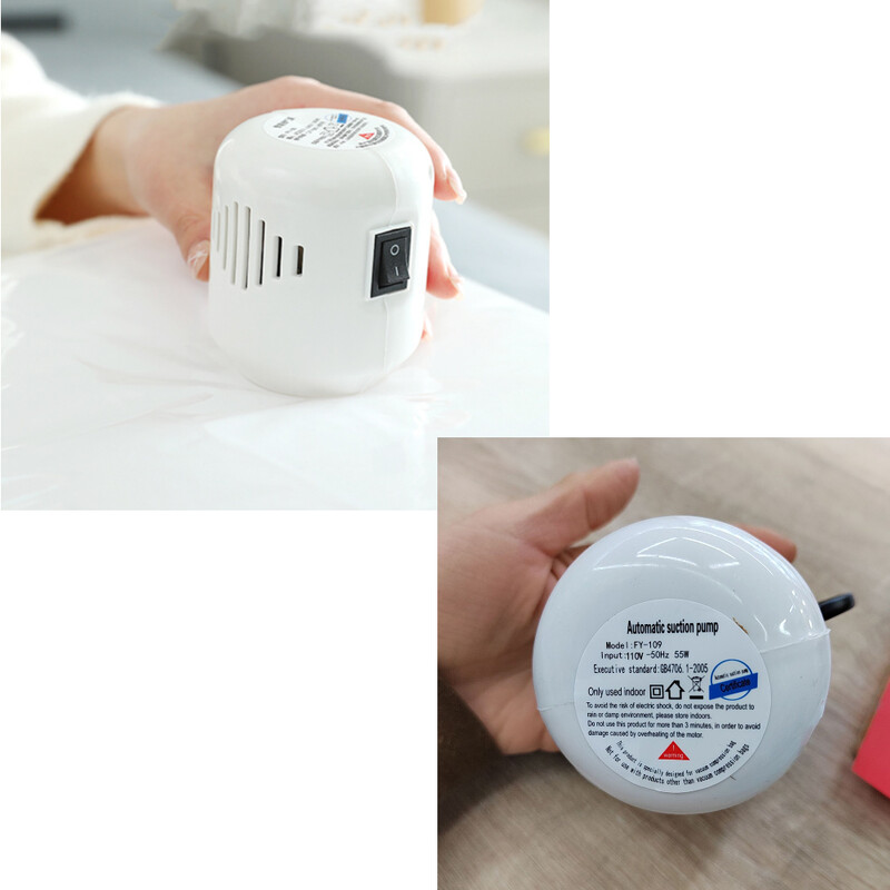 Vaakumkinnitusega tihenduskoti pump 55 W elektriline tihendusmasin Tööjõudu säästev kokkusurumistööriist riiete toidukorrastaja hoidmiseks