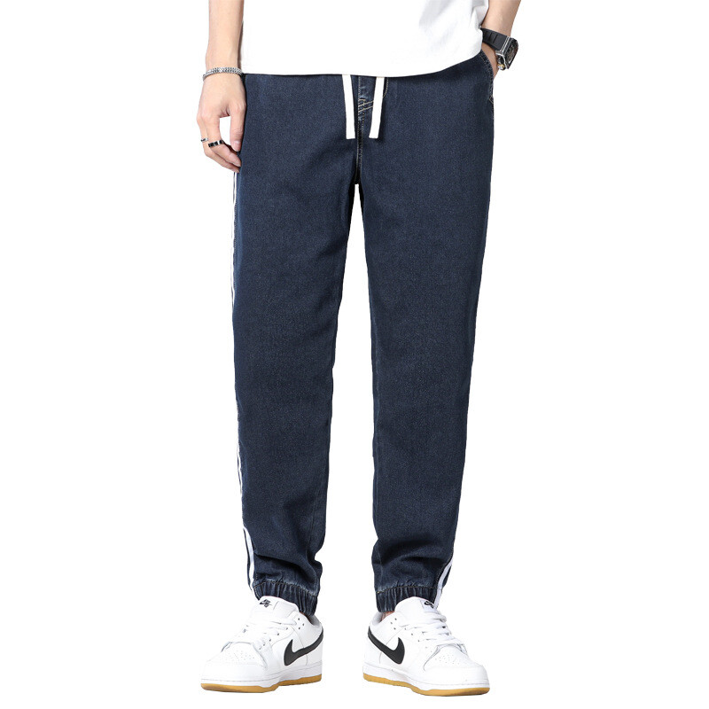 Proljeće Ljeto Opuštene ležerne traperice Muške plus udobne traperice za noge, muške traperice 9XL Ekstra velike veličine Harlan duge hlače 10XL