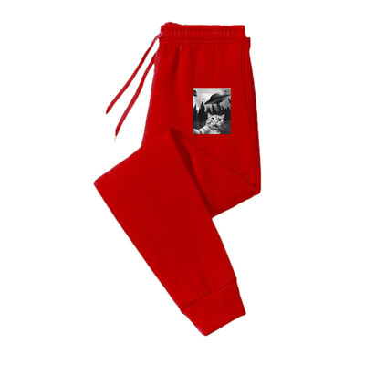 Animal print casual βασικά ανδρικά και γυναικεία παντελόνια φαρδιά μοντέρνα παντελόνια με φούτερ με κορδόνι για γυναίκες και άνδρες