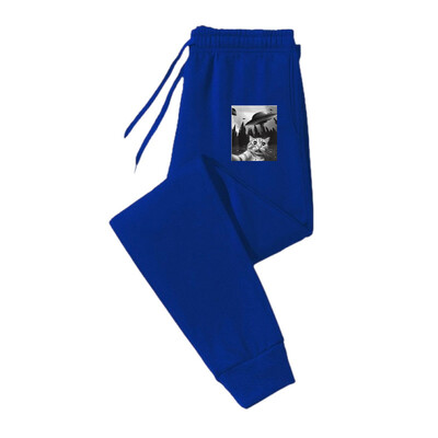 Animal print casual βασικά ανδρικά και γυναικεία παντελόνια φαρδιά μοντέρνα παντελόνια με φούτερ με κορδόνι για γυναίκες και άνδρες