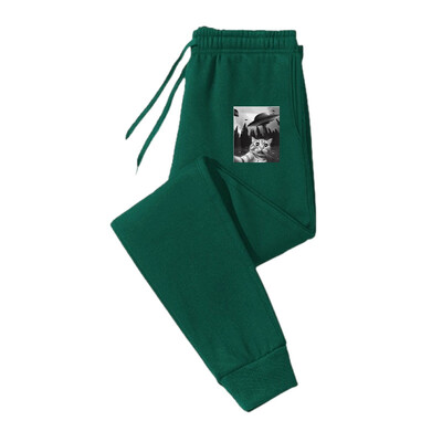 Animal print casual βασικά ανδρικά και γυναικεία παντελόνια φαρδιά μοντέρνα παντελόνια με φούτερ με κορδόνι για γυναίκες και άνδρες