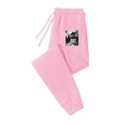 Animal print casual βασικά ανδρικά και γυναικεία παντελόνια φαρδιά μοντέρνα παντελόνια με φούτερ με κορδόνι για γυναίκες και άνδρες