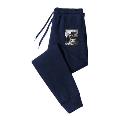 Animal print casual βασικά ανδρικά και γυναικεία παντελόνια φαρδιά μοντέρνα παντελόνια με φούτερ με κορδόνι για γυναίκες και άνδρες