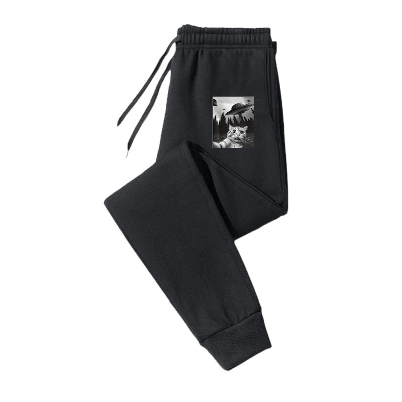 Animal print casual βασικά ανδρικά και γυναικεία παντελόνια φαρδιά μοντέρνα παντελόνια με φούτερ με κορδόνι για γυναίκες και άνδρες