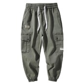 2024 jambiere bărbați la modă și retro, pantaloni largi casual, cu rezistență la sporturi în aer liber, pantaloni murdari simpli