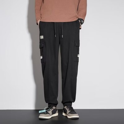 2024 jambiere bărbați la modă și retro, pantaloni largi casual, cu rezistență la sporturi în aer liber, pantaloni murdari simpli