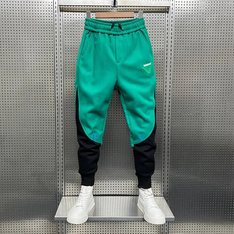 Pantaloni de trening pentru bărbați slăbiți Pantaloni de toamnă și iarnă Pantaloni de sport pentru bărbați Colanți harem Pantaloni de trening atletic subțiri Pantaloni lați largi Y2k