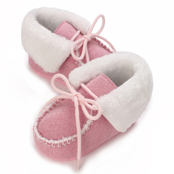 2023 Winter Snow Baby Boots Πολλαπλά χρώματα Μπάλες ζεστού χνούδι Εσωτερική κολλοειδής σόλα σωματιδίων Βρεφικά παπούτσια για βρέφη για νήπια