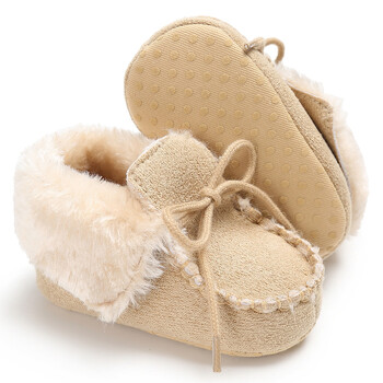 2023 Winter Snow Baby Boots Πολλαπλά χρώματα Μπάλες ζεστού χνούδι Εσωτερική κολλοειδής σόλα σωματιδίων Βρεφικά παπούτσια για βρέφη για νήπια