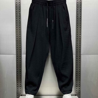 Baggy Bikses Vīrietis Korejiešu Populārs Apģērbs Korejas Dongdaemun 2024 Vīriešu Bikses Vīriešu Apģērbs Skriešanas Sports Liela izmēra Skriešana Skriešana