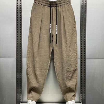 Baggy Bikses Vīrietis Korejiešu Populārs Apģērbs Korejas Dongdaemun 2024 Vīriešu Bikses Vīriešu Apģērbs Skriešanas Sports Liela izmēra Skriešana Skriešana