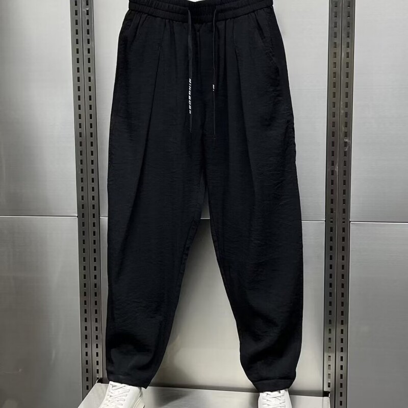 Baggy Bikses Vīrietis Korejiešu Populārs Apģērbs Korejas Dongdaemun 2024 Vīriešu Bikses Vīriešu Apģērbs Skriešanas Sports Liela izmēra Skriešana Skriešana