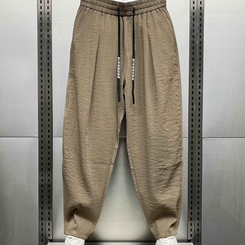 Baggy Bikses Vīrietis Korejiešu Populārs Apģērbs Korejas Dongdaemun 2024 Vīriešu Bikses Vīriešu Apģērbs Skriešanas Sports Liela izmēra Skriešana Skriešana
