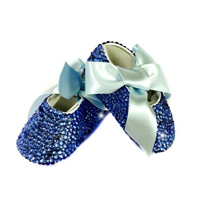 bowknot Personalizat Sparkle Bling cristale Strasuri Pantofi pentru fete pentru bebeluși Panglică pentru copii 0-1Ani Pantofi prințesă First Walkers