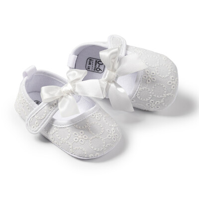 Nove cipele za djevojčice, princeze, mašne, cvijet, dječje cipele za hodanje, cvjetni uzorak, pamučne, mekane neklizajuće cipele za krevetić za malu djecu 0-18 mjeseci