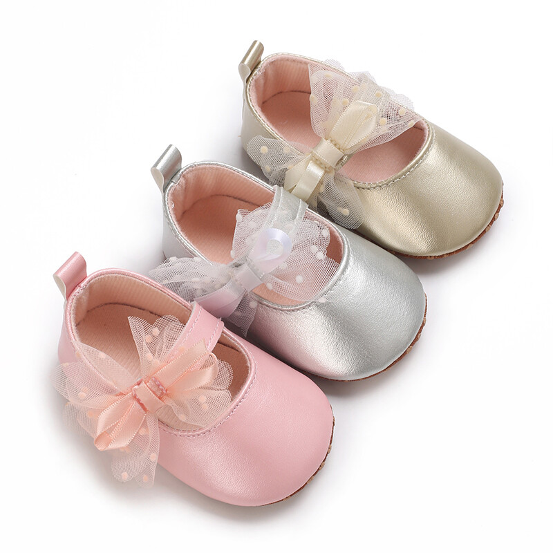 Ljetne nove cipele za princezu s mašnom Sandale za djevojčice Novorođenčad Udobne cipele za hodanje s mekim potplatom koje se ne kližu