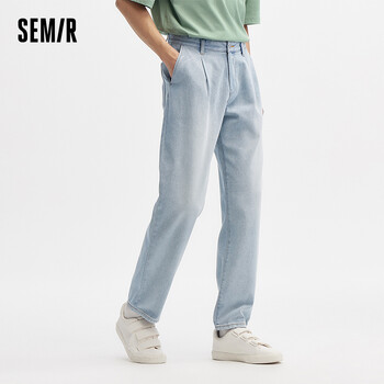 Semir Jeans Men 2024 Summer New Fashion Класически изпрани стеснени панталони Muscle Sense Свободни панталони Cool Feeling