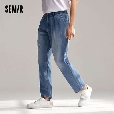 Semir Jeans Men 2024 Summer New Fashion Класически изпрани стеснени панталони Muscle Sense Свободни панталони Cool Feeling