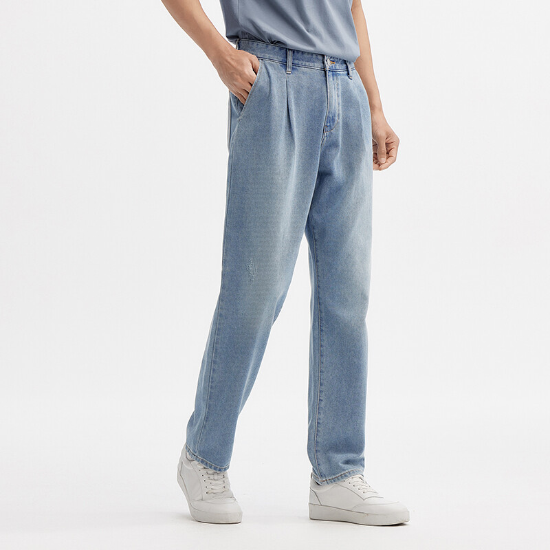 Semir Jeans muške ljetne nove modne klasične isprane sužene hlače 2024. Muscle Sense široke hlače cool osjećaja