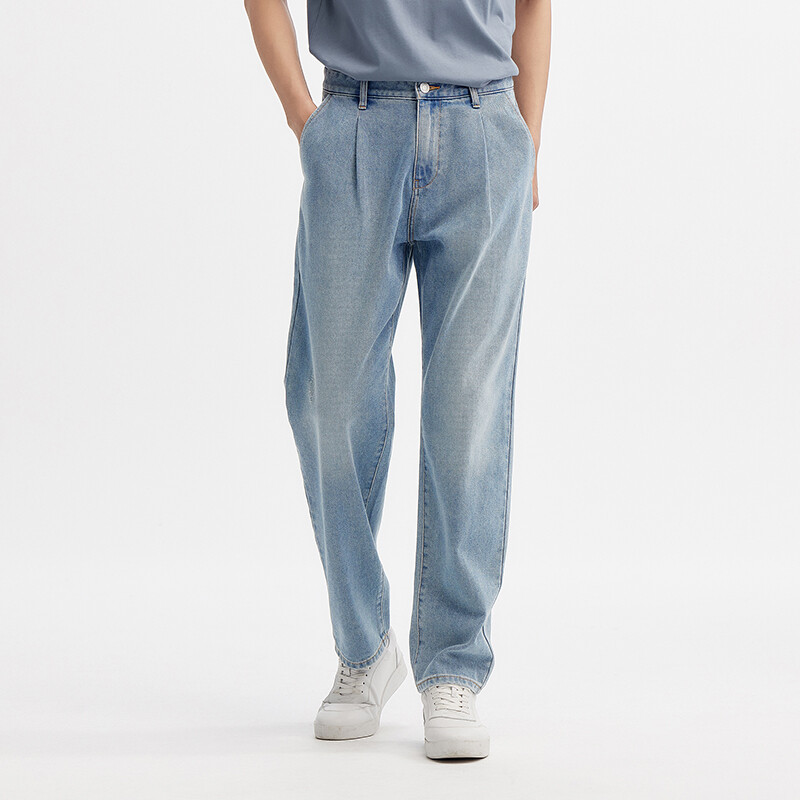 Semir Jeans muške ljetne nove modne klasične isprane sužene hlače 2024. Muscle Sense široke hlače cool osjećaja