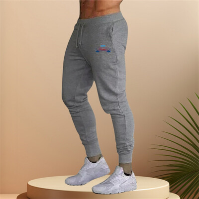 Muškarci Jesen Ljeto Sportske hlače za trčanje Džepovi Trening Elastični struk Jogging Ležerne prozračne hlače Trenirke Široke hlače