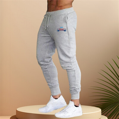 Muškarci Jesen Ljeto Sportske hlače za trčanje Džepovi Trening Elastični struk Jogging Ležerne prozračne hlače Trenirke Široke hlače