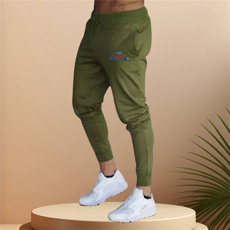 Muškarci Jesen Ljeto Sportske hlače za trčanje Džepovi Trening Elastični struk Jogging Ležerne prozračne hlače Trenirke Široke hlače