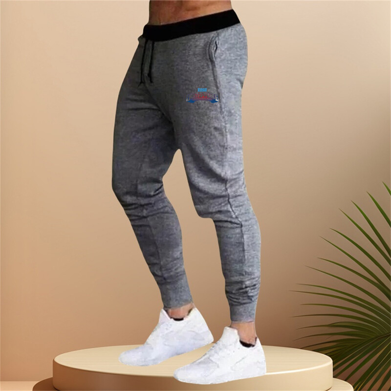 Muškarci Jesen Ljeto Sportske hlače za trčanje Džepovi Trening Elastični struk Jogging Ležerne prozračne hlače Trenirke Široke hlače