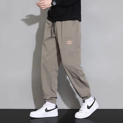 De primăvară și de vară, subțire, high street, în stil n-stil retro, salopete casual, cu șnur, pantaloni drepti largi, buzunare mari