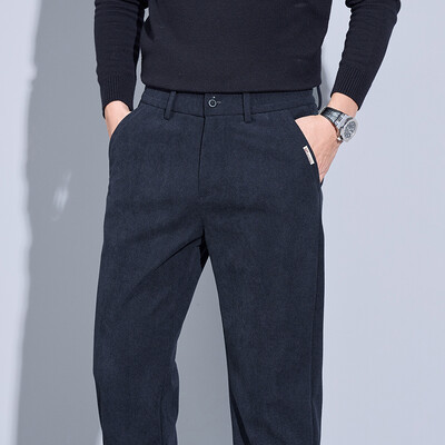 Fizma Jesen Muške golf hlače Visokokvalitetne elastične modne poslovne ležerne široke hlače Jednobojne svestrane hlače Muška odjeća
