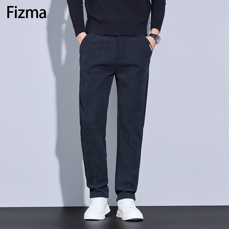 Fizma Jesen Muške golf hlače Visokokvalitetne elastične modne poslovne ležerne široke hlače Jednobojne svestrane hlače Muška odjeća