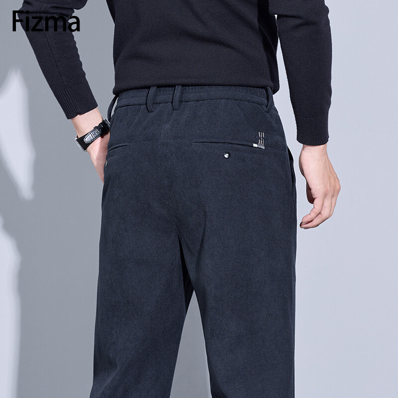 Fizma Jesen Muške golf hlače Visokokvalitetne elastične modne poslovne ležerne široke hlače Jednobojne svestrane hlače Muška odjeća