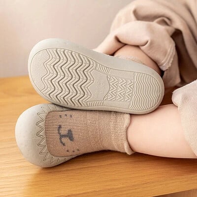 Mazuļu zeķes Kurpes Jaundzimušajiem Siltums Zēnu apavi Mīkstas Gumijas kedas Jaukas Krāsas Mazuļu Meiteņu kurpes First Step Shoes