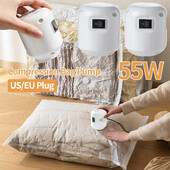 55W Vakuumski zatvorena kompresijska pumpa za vrećice Električni stroj za spajanje SAD/EU Alat za kompresiju koji štedi rad za vrećice za pohranu odjeće