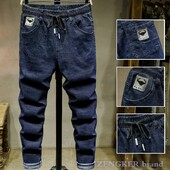 Φθινοπωρινό μοντέρνο τζιν μεγάλου μεγέθους ανδρικό φαρδύ και παχυντικό συν ελαστικό παντελόνι στα πόδια ανδρικό παχύ παντελόνι μακρύ παντελόνι 10XL 9XL τζιν μεγάλου μεγέθους