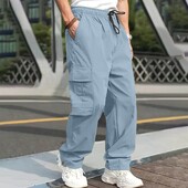 Harajuku Oversized Cargo Parachute Pants Autumn Men Streetwear Vintage Y2k Hip Hop Wide Leg Joggers φαρδύ casual φούτερ