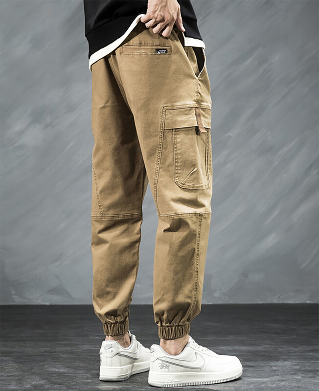 Pantaloni cargo leggings cu mai multe pungi pantaloni largi pentru bărbați, casual, în aer liber