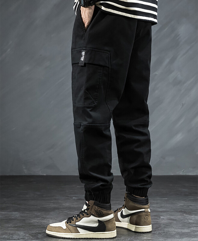 Pantaloni cargo leggings cu mai multe pungi pantaloni largi pentru bărbați, casual, în aer liber