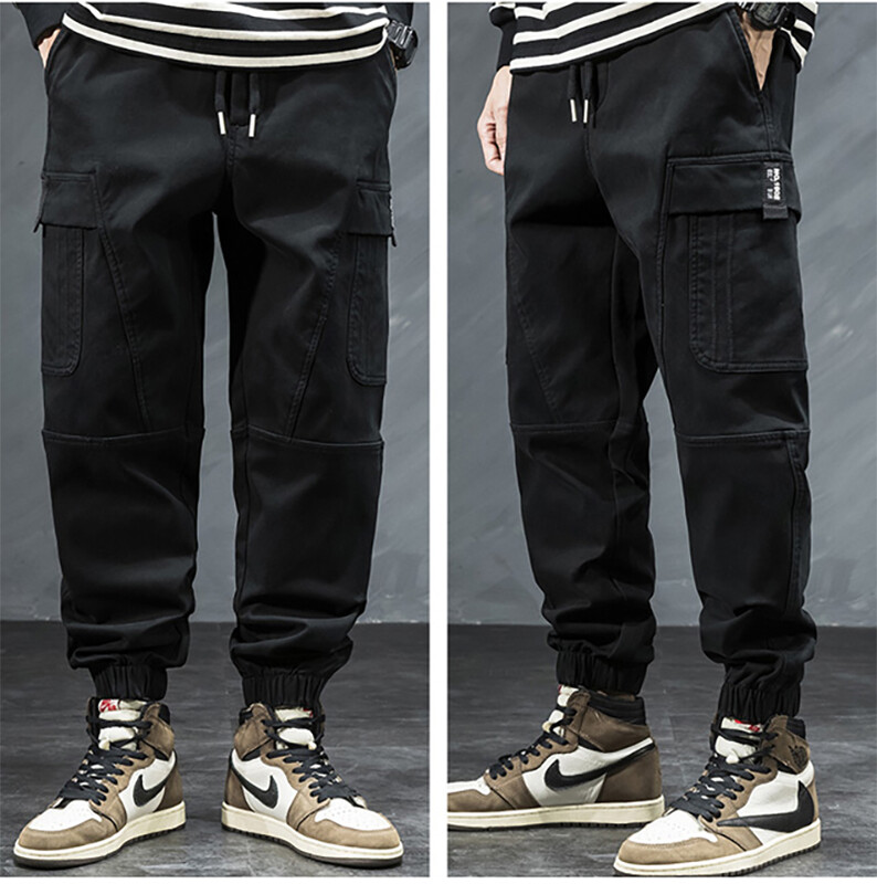 Pantaloni cargo leggings cu mai multe pungi pantaloni largi pentru bărbați, casual, în aer liber