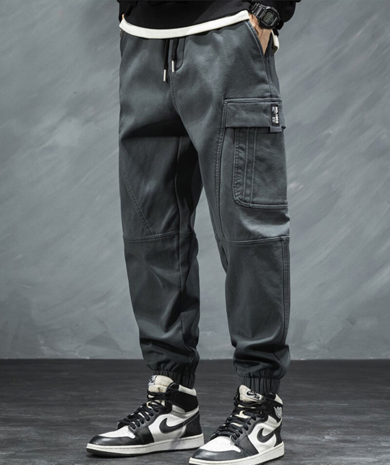 Pantaloni cargo leggings cu mai multe pungi pantaloni largi pentru bărbați, casual, în aer liber