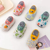 Baba zokni Cipők Nagy tapasz puha gumi talp Padló Csúszásgátló csecsemők Aranyos Légáteresztő Lány Séta Cipők Gyakorló ívek Fiú Ajándék