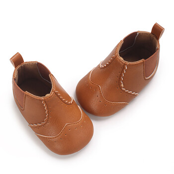 Новородени бебета, момчета и момичета, кафяви ежедневни обувки Baby First Walking Shoes Мека подметка, противоплъзгащи се бебешки ежедневни обувки 0-18M