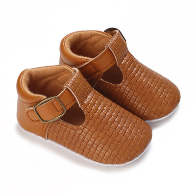 Новородени бебета, момчета и момичета, кафяви ежедневни обувки Baby First Walking Shoes Мека подметка, противоплъзгащи се бебешки ежедневни обувки 0-18M