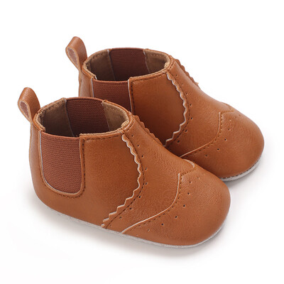 Новородени бебета, момчета и момичета, кафяви ежедневни обувки Baby First Walking Shoes Мека подметка, противоплъзгащи се бебешки ежедневни обувки 0-18M