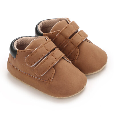 Новородени бебета, момчета и момичета, кафяви ежедневни обувки Baby First Walking Shoes Мека подметка, противоплъзгащи се бебешки ежедневни обувки 0-18M