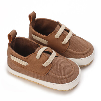 Новородени бебета, момчета и момичета, кафяви ежедневни обувки Baby First Walking Shoes Мека подметка, противоплъзгащи се бебешки ежедневни обувки 0-18M