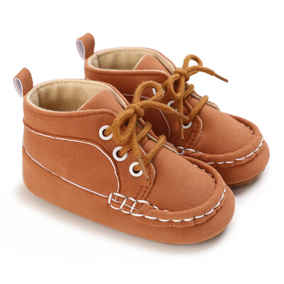 Новородени бебета, момчета и момичета, кафяви ежедневни обувки Baby First Walking Shoes Мека подметка, противоплъзгащи се бебешки ежедневни обувки 0-18M